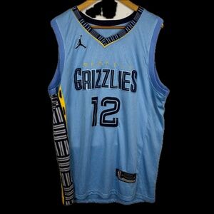 Swingman Authentics NBA Jersey Sz 48 Memphis Grizzlies # 12 Ja Morant Blue
